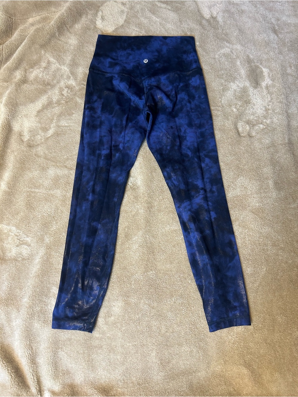 lululemon athletica Deep Navy Tie-Dye High-Rise Leggings
